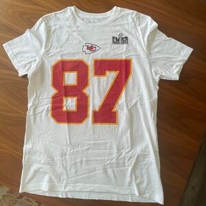 Nike KC Chiefs Travis Kelce #87 Super Bowl T-shirt Men's Large